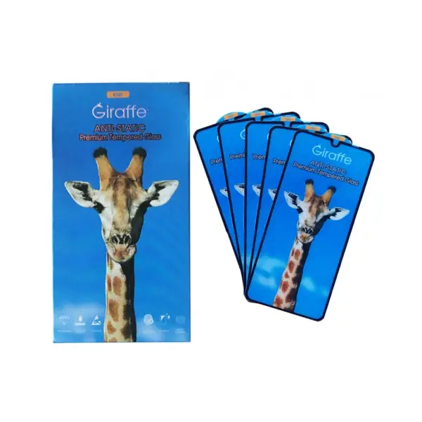 MR4_146259 Захисне скло giraffe anti-static glass для redmi 15c 4g, 5g (173mm), чорний, (тех. пак), (5шт) 