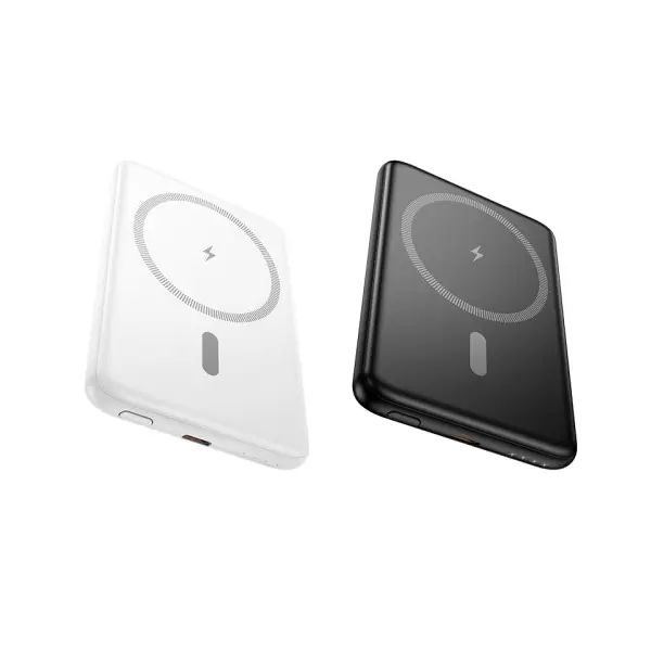 ЗОВНІШНІЙ АКУМУЛЯТОР POWER BANK HOCO J140A TONY PD20W ULTRA-THIN MAGNETIC POWER BANK 5000MAH, БІЛИЙ