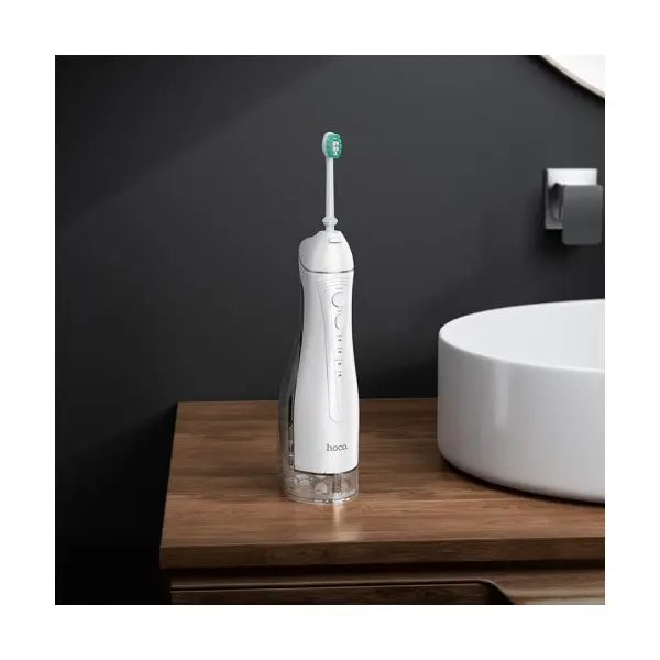 ІРИГАТОР HOCO HP63 ELECTRIC ORAL FLUSHING DEVICE, ДЛЯ ЧИЩЕННЯ ПОРОЖНИНИ РОТА, БІЛИЙ