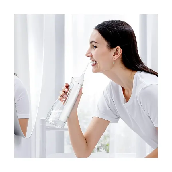ІРИГАТОР HOCO HP63 ELECTRIC ORAL FLUSHING DEVICE, ДЛЯ ЧИЩЕННЯ ПОРОЖНИНИ РОТА, БІЛИЙ