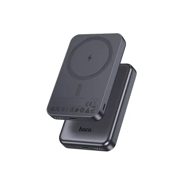 ЗОВНІШНІЙ АКУМУЛЯТОР POWER BANK HOCO J160 ORIGINAL MAGNETIC POWER BANK 5000MAH METAL, СІРИЙ