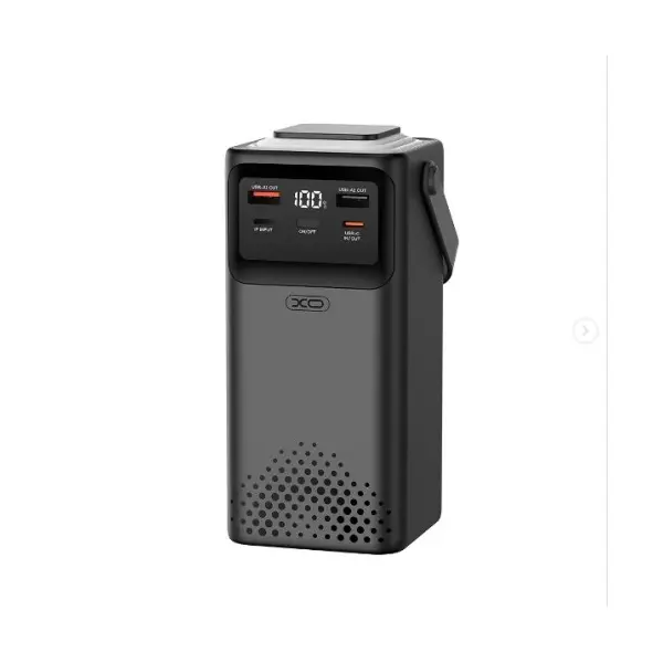 MR4_146253 Зовнішні акумулятори power bank xo pr286 pd20w+qc22.5w four cables + lighting 50000mah, чорний 