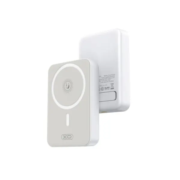 MR4_146245 Зовнішній акумулятор power bank xo pr231 magnetic 15w wireless charging+pd20w 10 000mah, білий 