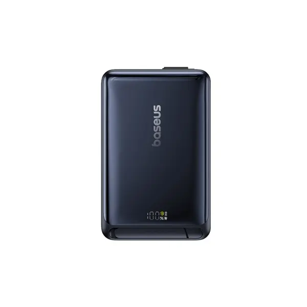 MR4_146281 Зовнішній акумулятор power bank baseus nomos qi2 kickstand magnetic power bank type-c cable 10 000mah 45w, чорний p10078800123-00 
