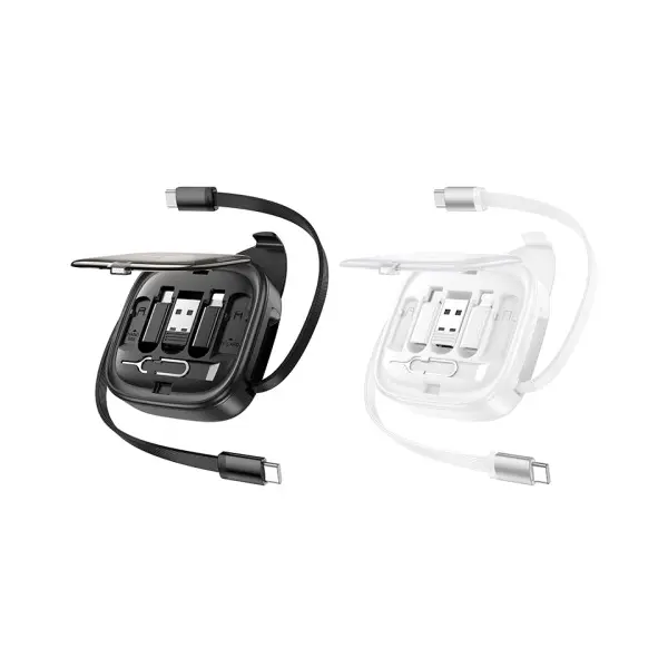 MR4_146737 Кабель pd hoco u140 retractable all-in-one set 60w 0.95m, чорний 