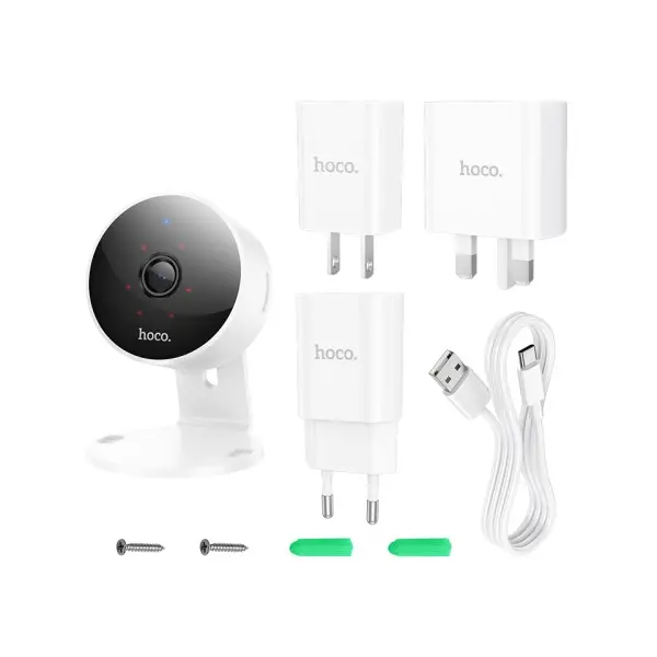 КАМЕРА ВІДЕОСПОСТЕРЕЖЕННЯ HOCO D7 INDOOR HD CAMERA, ЧОРНИЙ