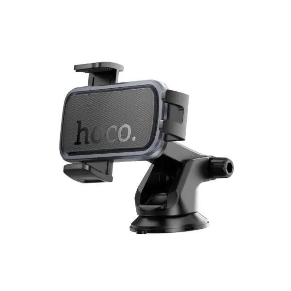 MR4_146740 Автотримач hoco h79 vista push-type car holder (center console), чорний metal, сірий 