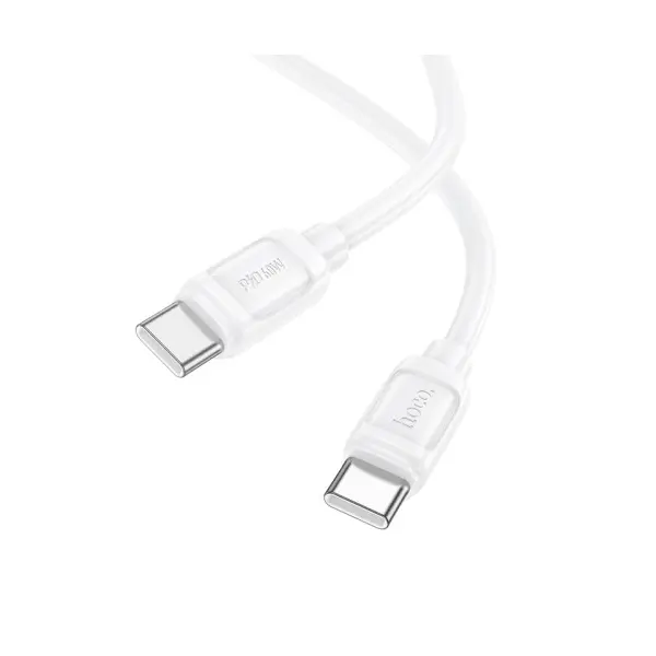 MR4_146741 Кабель pd hoco x115 surpass 60w charging data cable c to c 1m, білий 