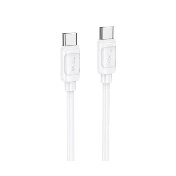 MR4_146741 Кабель pd hoco x115 surpass 60w charging data cable c to c 1m, білий 