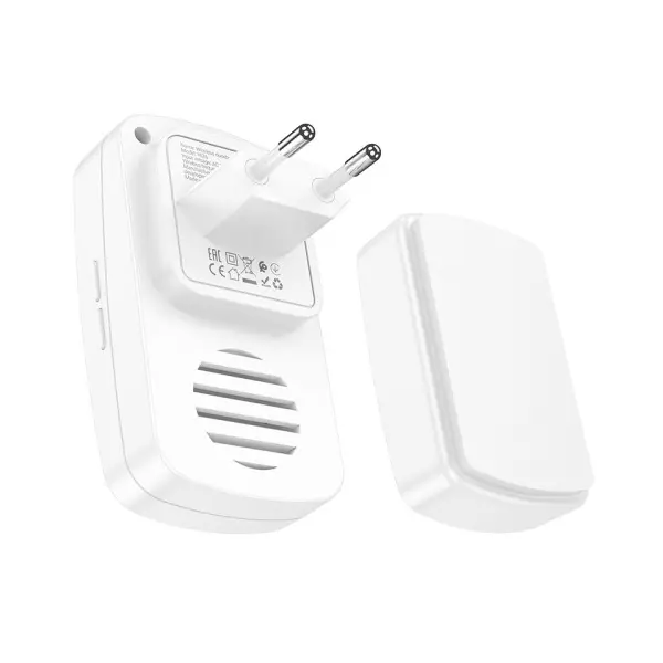 БЕЗПРОВІДНИЙ ДЗВІНОК HOCO HI26 SELF-POWERED WIRELESS DOORBELL (EU), БІЛИЙ