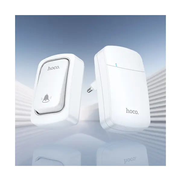 MR4_146753 Безпровідний дзвінок hoco hi26 self-powered wireless doorbell (eu), білий 
