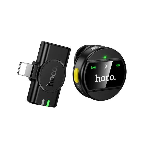 МІКРОФОН HOCO L21 CHARM WIRELESS MICROPHONE IP, ЧОРНИЙ