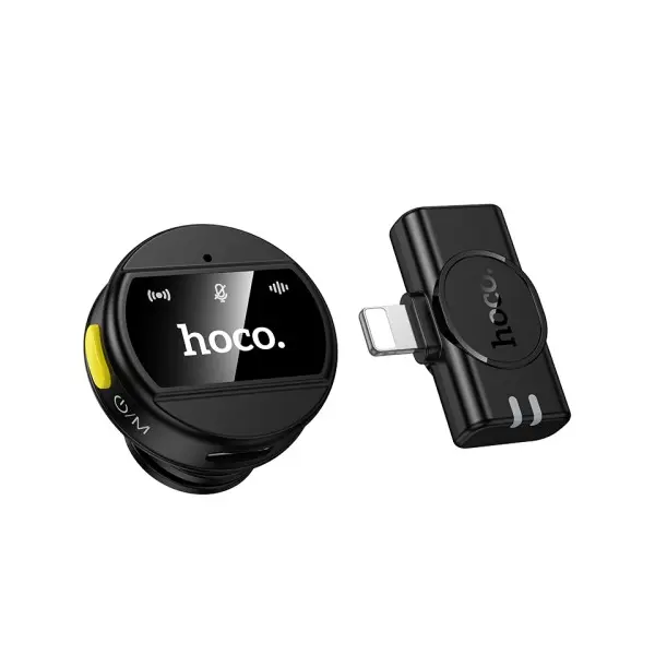 МІКРОФОН HOCO L21 CHARM WIRELESS MICROPHONE IP, ЧОРНИЙ
