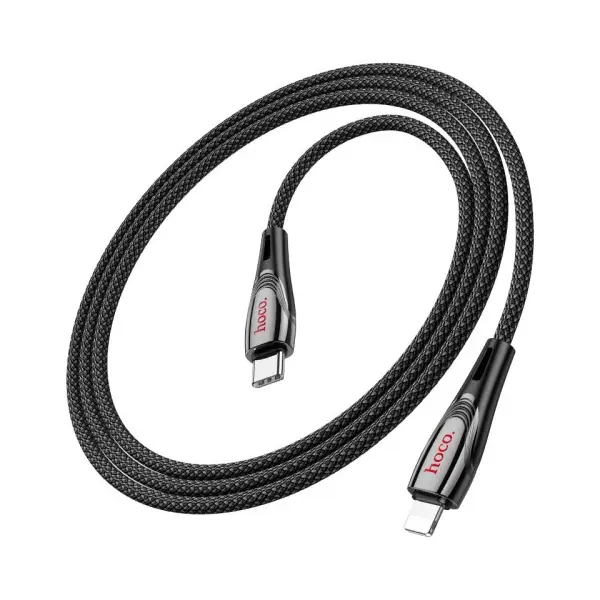 КАБЕЛЬ PD HOCO U133 MONTE PD CHARGING DATA CABLE LIGHTNING 1.2M, ЧОРНИЙ