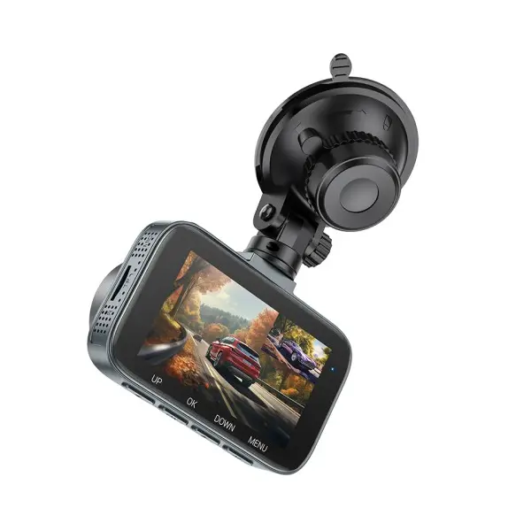 ВІДЕОРЕЄСТРАТОР HOCO DV6 DRIVING RECORDER WITH 3 DISPLAY (WITH REAR CAMERA), ЧОРНИЙ
