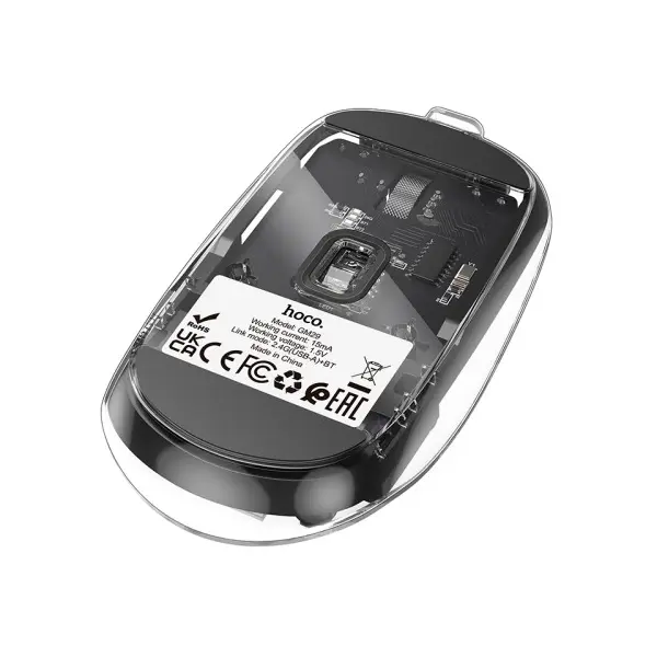 КОМПЮТЕРНА МИШКА HOCO GM29 MYSTERIOUS DUAL-MODE SILENT WIRELESS MOUSE, ЧОРНИЙ