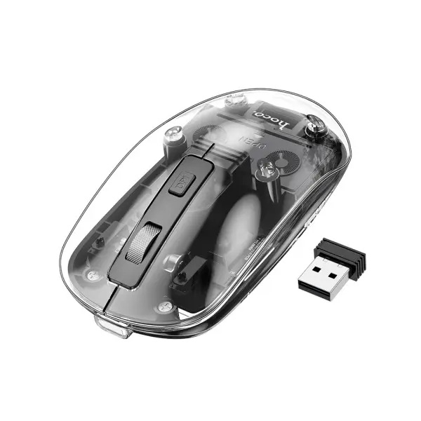 КОМПЮТЕРНА МИШКА HOCO GM29 MYSTERIOUS DUAL-MODE SILENT WIRELESS MOUSE, ЧОРНИЙ