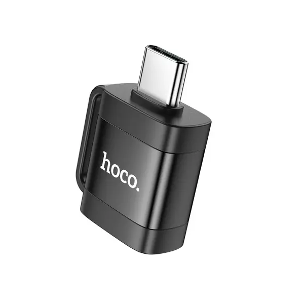 ПЕРЕХІДНИК HOCO UA31C TYPE-C MALE TO USB FEMALE OTG ADAPTER, ЧОРНИЙ