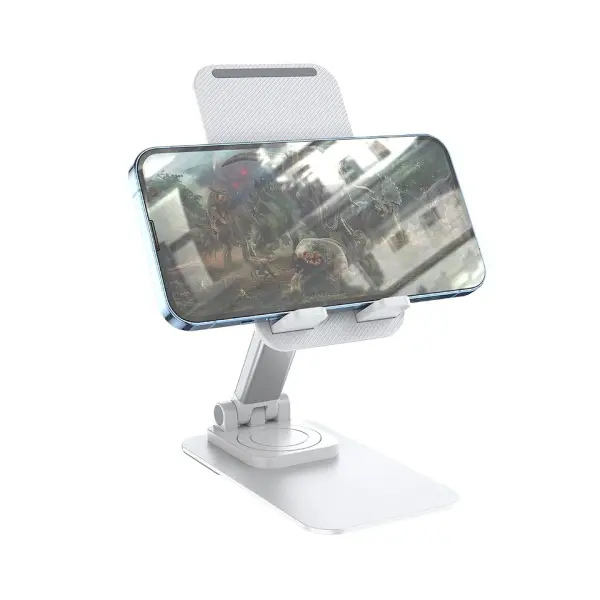 MR4_146707 Тримач настільний hoco ph50 ivey folding rotatable desktop holder, білий 