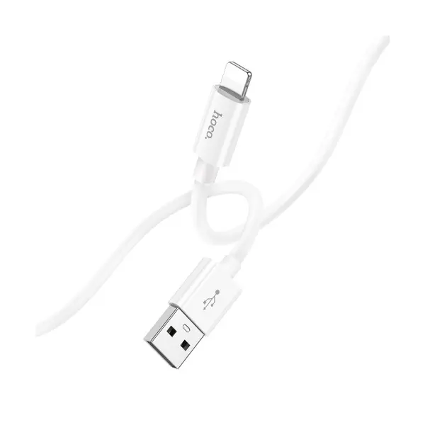 MR4_146708 Кабель hoco x87 magic silicone charging data cable для ip 2,4a, 1m, білий 