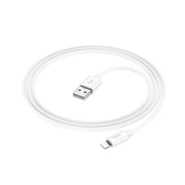 MR4_146708 Кабель hoco x87 magic silicone charging data cable для ip 2,4a, 1m, білий 