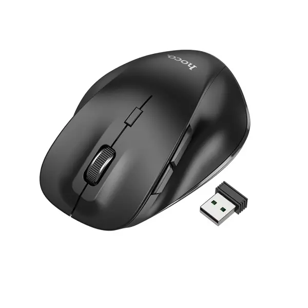 КОМПЮТЕРНА МИШКА HOCO GM24 MYSTIC 6-BUTTON 2-MODE WS MOUSE, ЧОРНИЙ