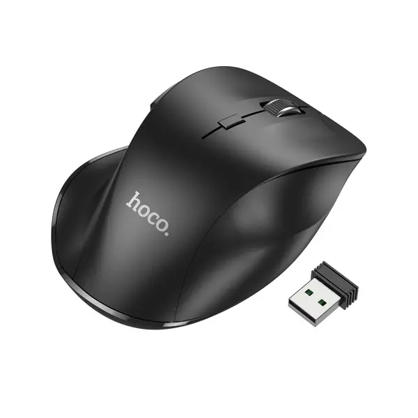 КОМПЮТЕРНА МИШКА HOCO GM24 MYSTIC 6-BUTTON 2-MODE WS MOUSE, ЧОРНИЙ