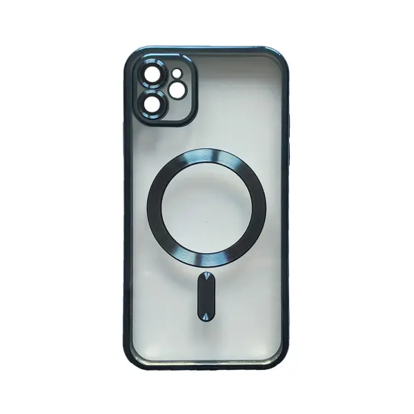 ЧОХОЛ SHINING CAMERA MAGSAFE ДЛЯ IPHONE 12 СИНІЙ TITANIUM