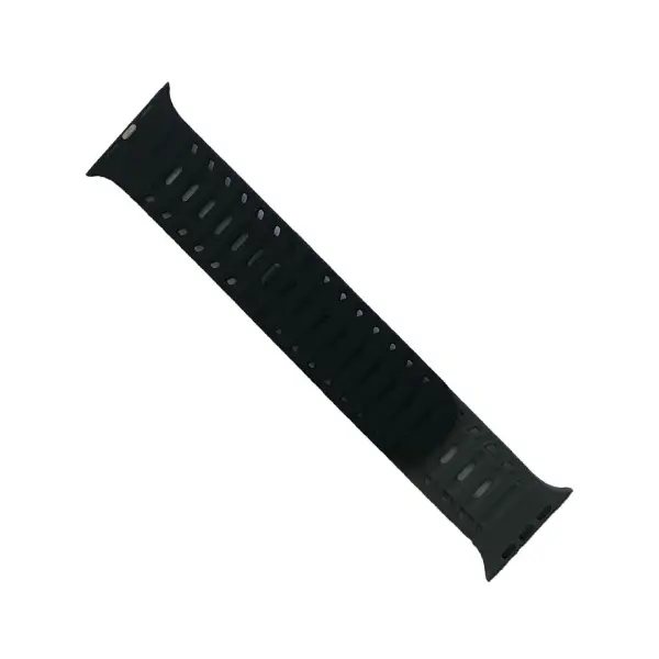 MR4_146856 Ремінець mountain armor магнітний силіконовий для apple watch 42, 44, 45, 46, 49 dark, сірий-чорний 