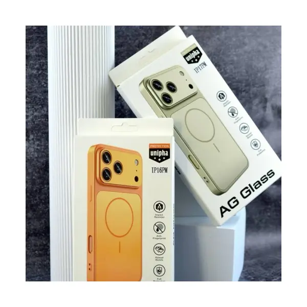 ЧОХОЛ NEW AG GLASS MAGSAFE CASE ДЛЯ IPHONE 17 PRO MAX, СІРИЙ