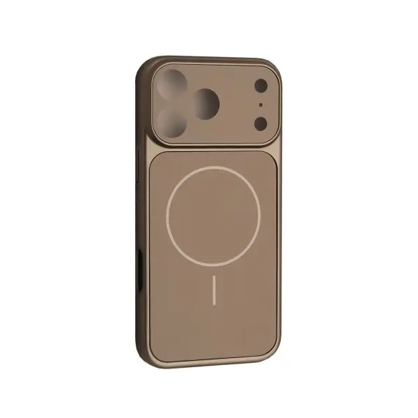 MR4_146825 Чохол new ag glass magsafe case для iphone 17 pro max, сірий 