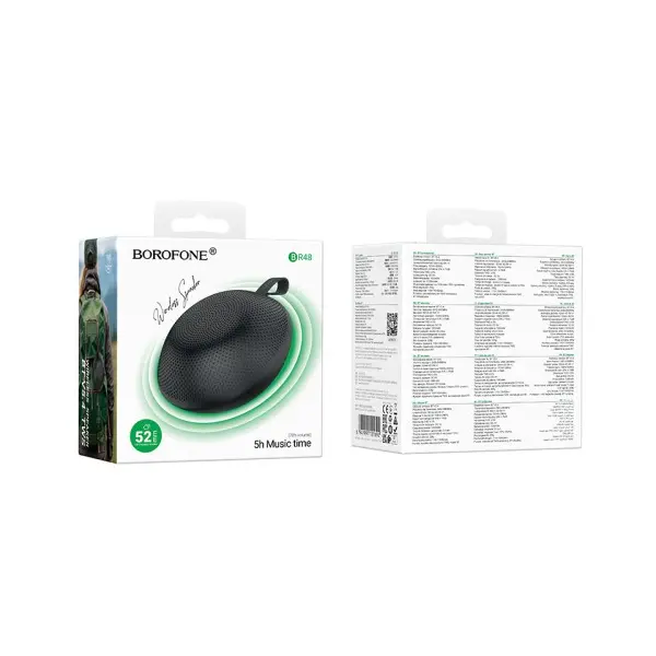 АКУСТИЧНА СИСТЕМА BOROFONE BR48 UFO SPORTS BT SPEAKER, ЧОРНИЙ