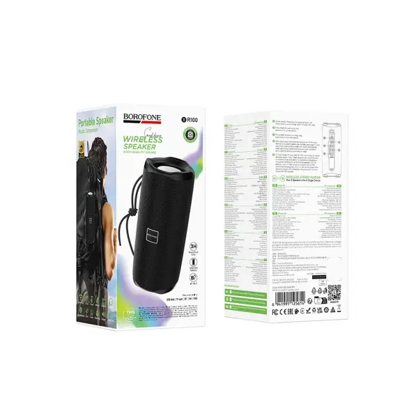 MR4_146895 Акустична система borofone br100 joy sports bt speaker, чорний 