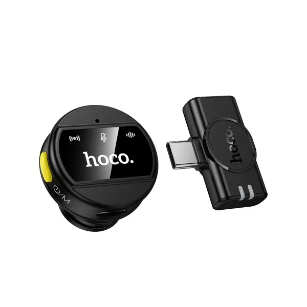 МІКРОФОН HOCO L21 CHARM WIRELESS MICROPHONE TYPE-C, ЧОРНИЙ