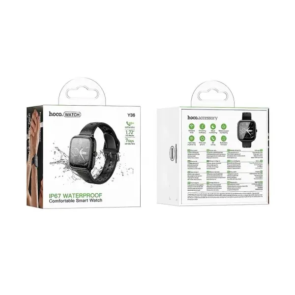 MR4_146768 Смарт-годинник hoco y36 smart watch (call version), сірий 