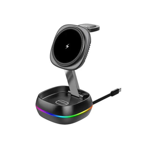 MR4_147216 Зарядний пристрій 3in1 t33 magsafe (iphone, iwatch, airpods) original, чорний 