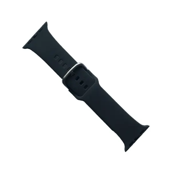 MR4_147155 Ремінець для apple watch silicone metal claps 38, 40, 41mm, сірий 