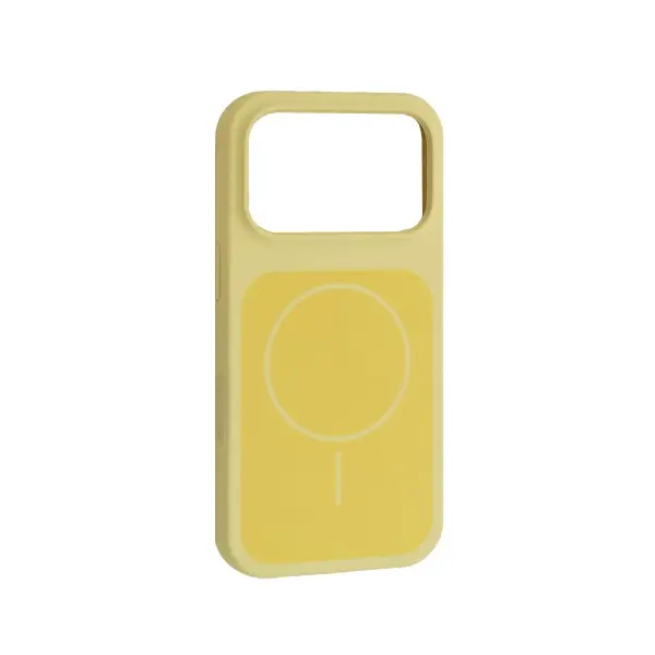 MR4_147414 Чохол new silicone case magsafe для iphone 17 pro max milk жовтий 