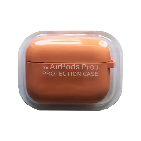 ЧОХОЛ ДЛЯ AIRPODS PRO 3 SILICONE CASE, MICROFIBER ПОМАРАНЧЕВИЙ
