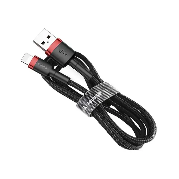 MR4_147125 Кабель baseus cafule lightning 1.5a, 2m, чорний-червоний calklf-c19 