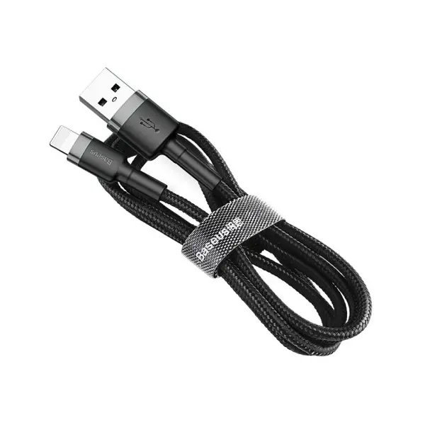 MR4_147126 Кабель baseus cafule ligthning 2a, 3m, чорний-сірий calklf-rg1 