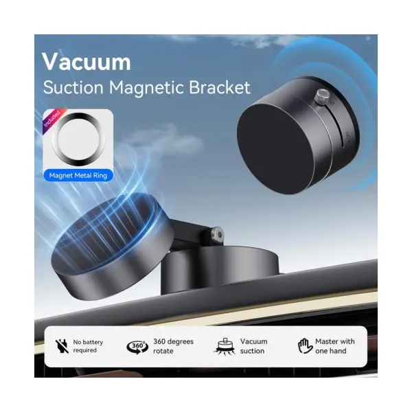 АВТОТРИМАЧ XO C170 VACUUM SUCTION CUP MANUAL LATCH MAGNETIC HOLDER, БІЛИЙ