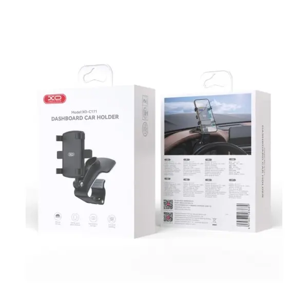 MR4_147329 Автотримач xo c171 dashboard phone holder, чорний 