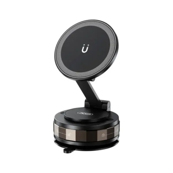 MR4_147339 Автотримач xo c176 manual suction cup holder, чорний 