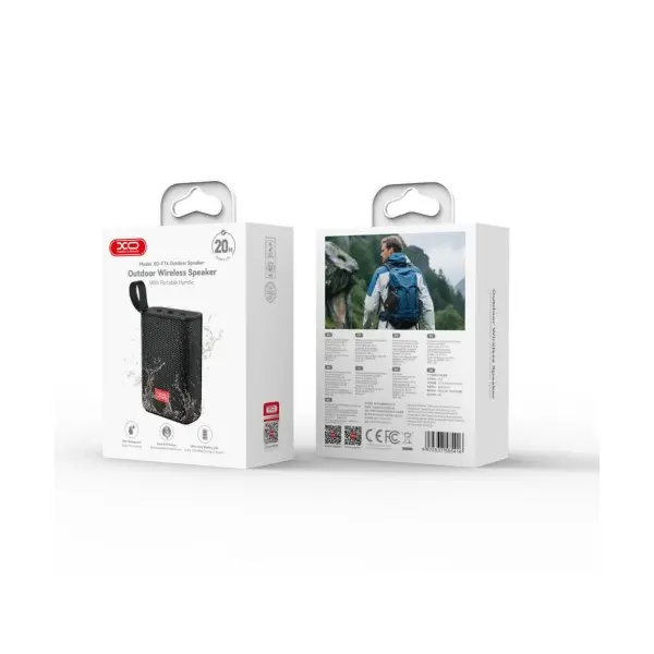 MR4_147342 Акустична система xo f74 outdoor waterproof ip66 portable wireless speaker, чорний 