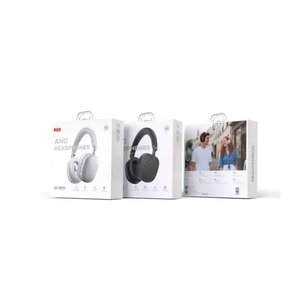 НАВУШНИКИ НАКЛАДНІ XO BE55 FOLDING & SWIVELLING HEADBAND NOISE CANCELLING ANC, ЧОРНИЙ