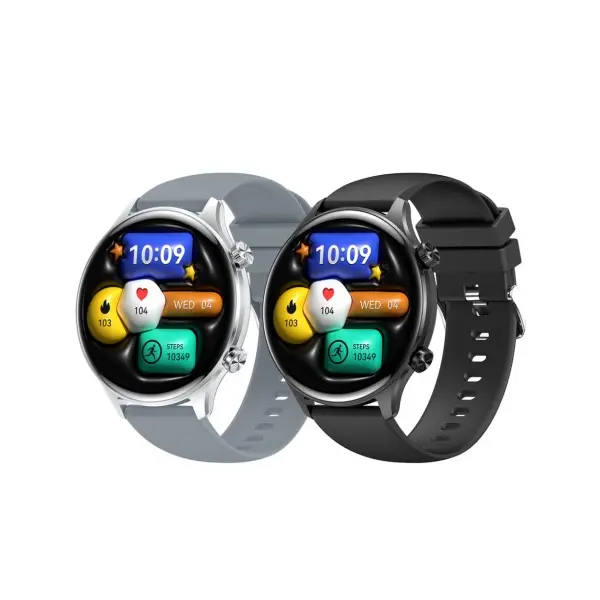 СМАРТ-ГОДИННИК XO J14 ROUND 1.75 AMOLED LARGE SCREEN SPORTS WATCH СІРІ