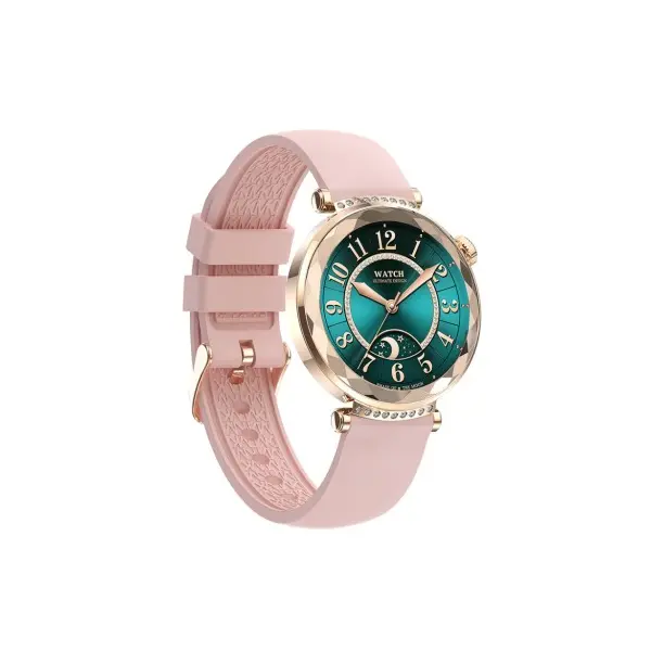 MR4_147348 Смарт-годинник xo j13 amoled screen round rhombus womens watch золотi 