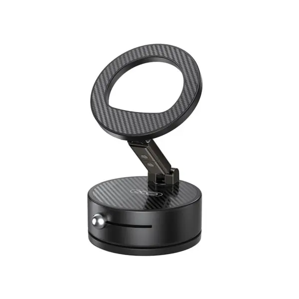АВТОТРИМАЧ XO C188 METAL MAGSAFE VACUUM CHUCK MANUAL LATCH MAGNETIC HOLDER (ROTATABLE), ЧОРНИЙ
