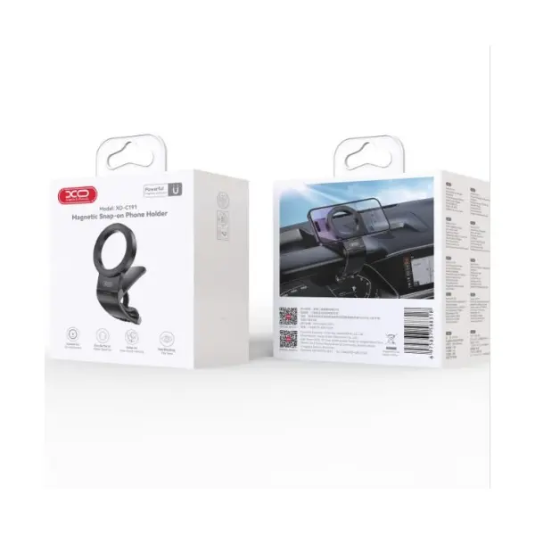 MR4_147371 Автотримач xo c191 dashboard clip magnetic mount, чорний 
